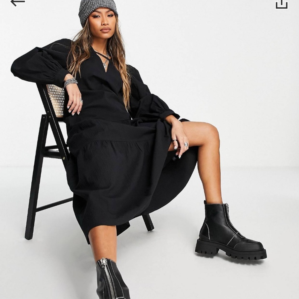 Topshop Poplin Chuck Dress